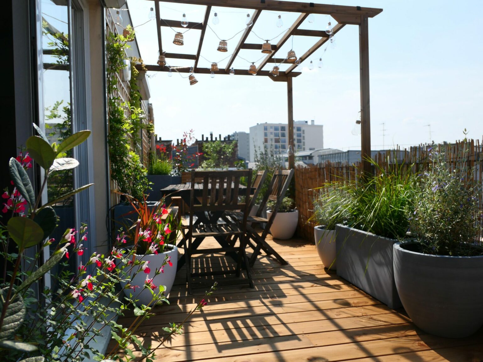 Terrasse soleil vent