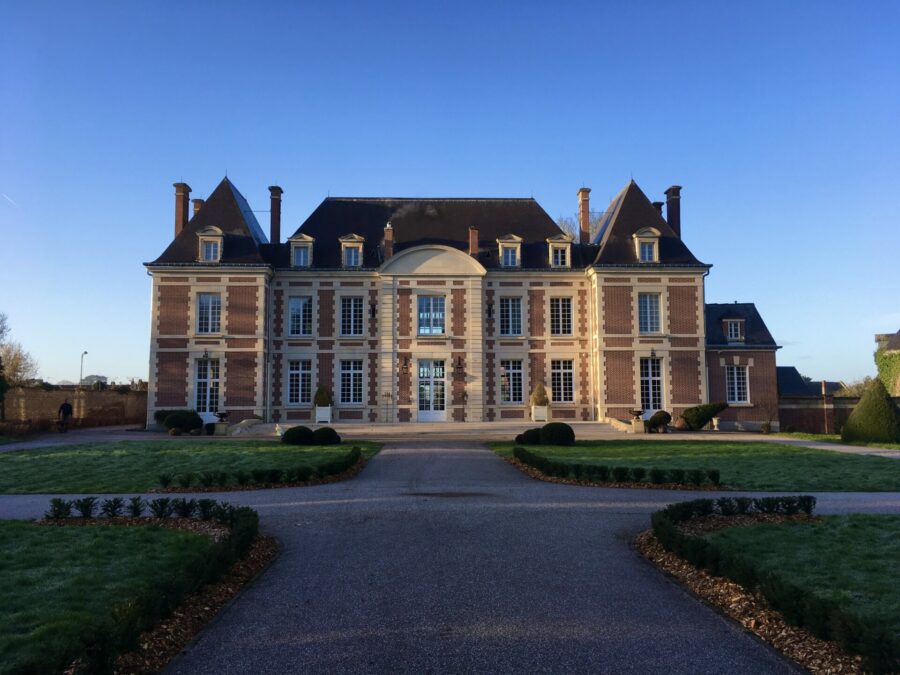 jardin à la française revisité, château Dury, Amiens