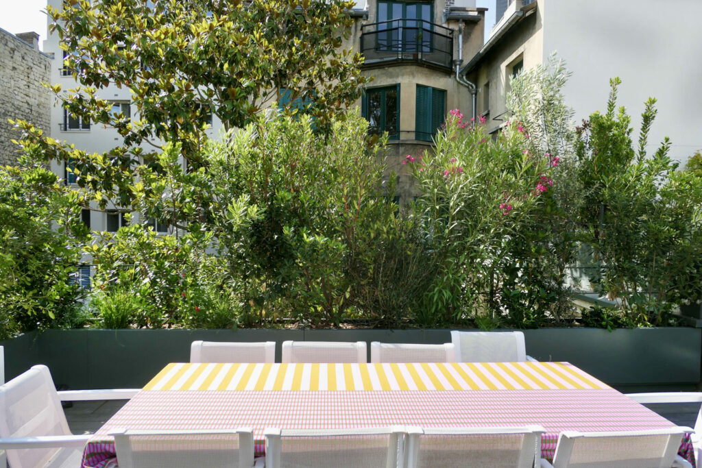 terrasse paysagiste Paris Bac aluminium